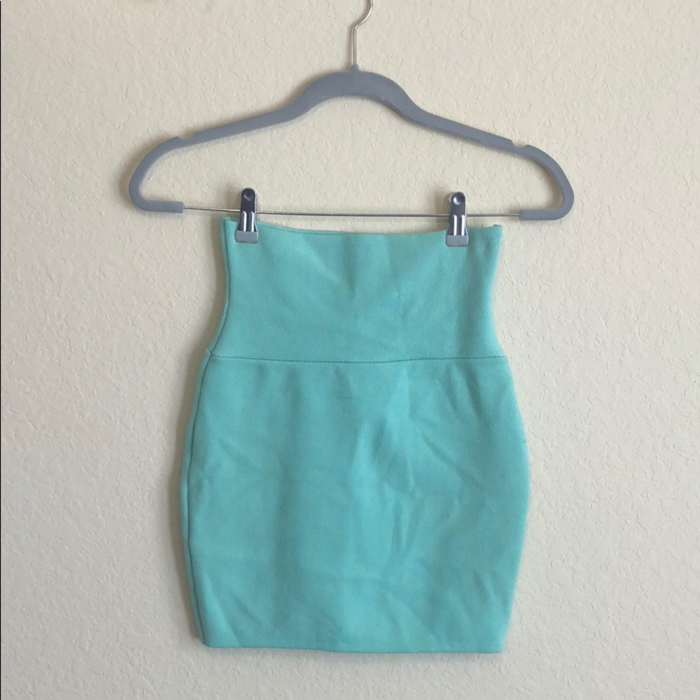 Baby Blue Pencil Skirt